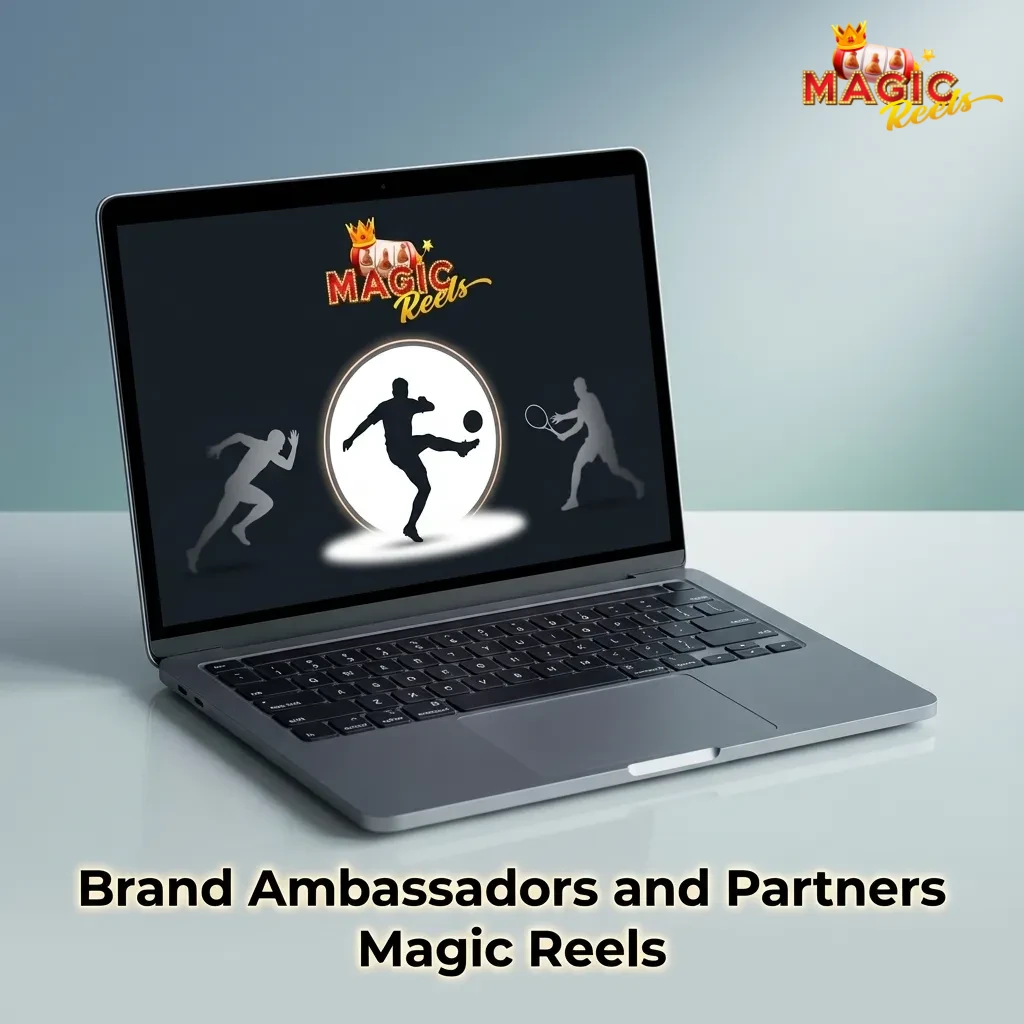 Notice stating Magic Reels currently has no official UK brand ambassadors or partners announced.