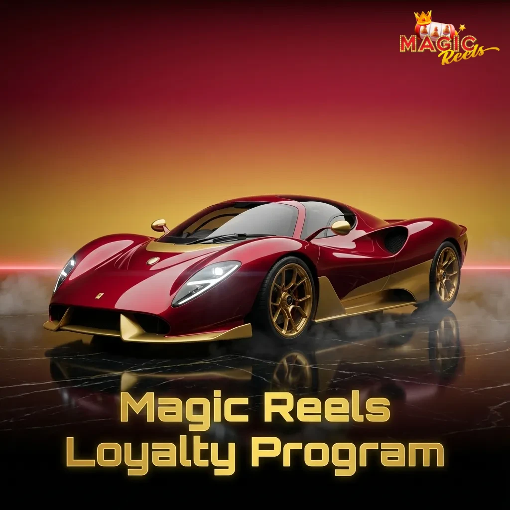 Magic Reels loyalty program tiers from Bronze to Diamond with increasing wagering requirements and VIP rewards