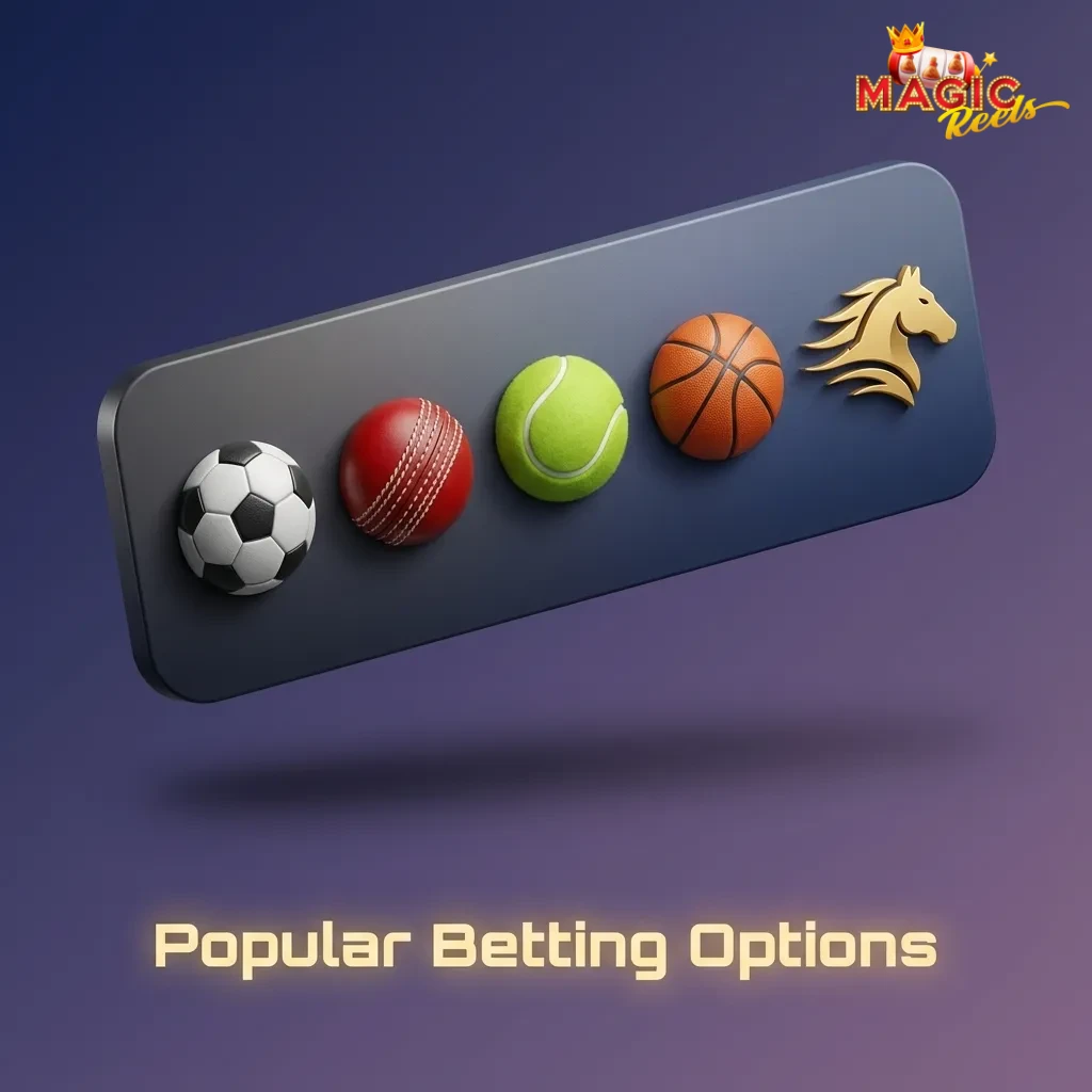 Magic Reels sportsbook interface showing Live, Multi Live and Prematch betting options in a top navigation menu