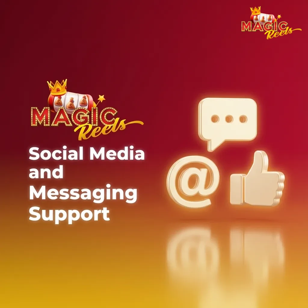 Icons for WhatsApp, Telegram, Messenger and Twitter with text about using social apps to contact customer support safely