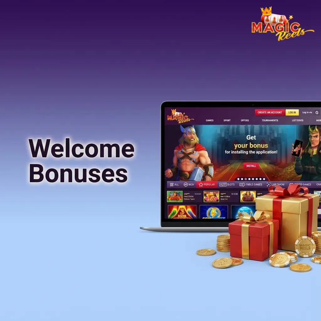 Table of casino welcome bonuses from Starter to High Roller with % match, min deposits, 45x wagering and 7‑day validity.