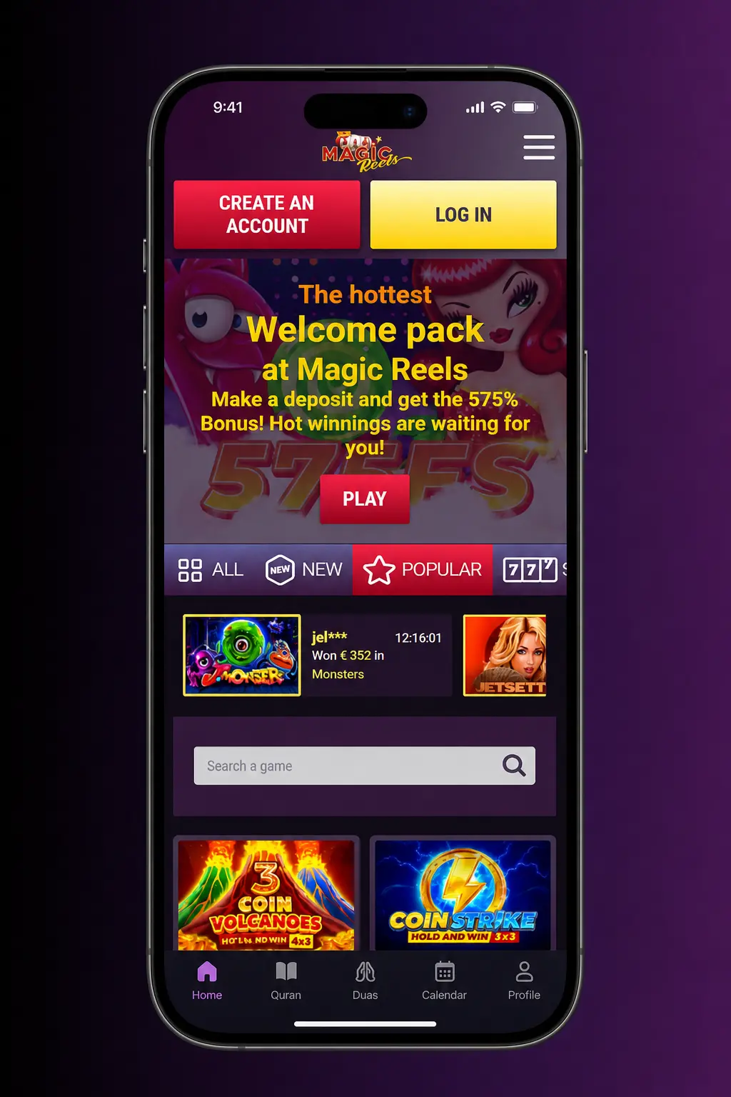 Magic Reels Casino iOS app download guide showing 5 steps to install on iPhone or iPad via the App Store