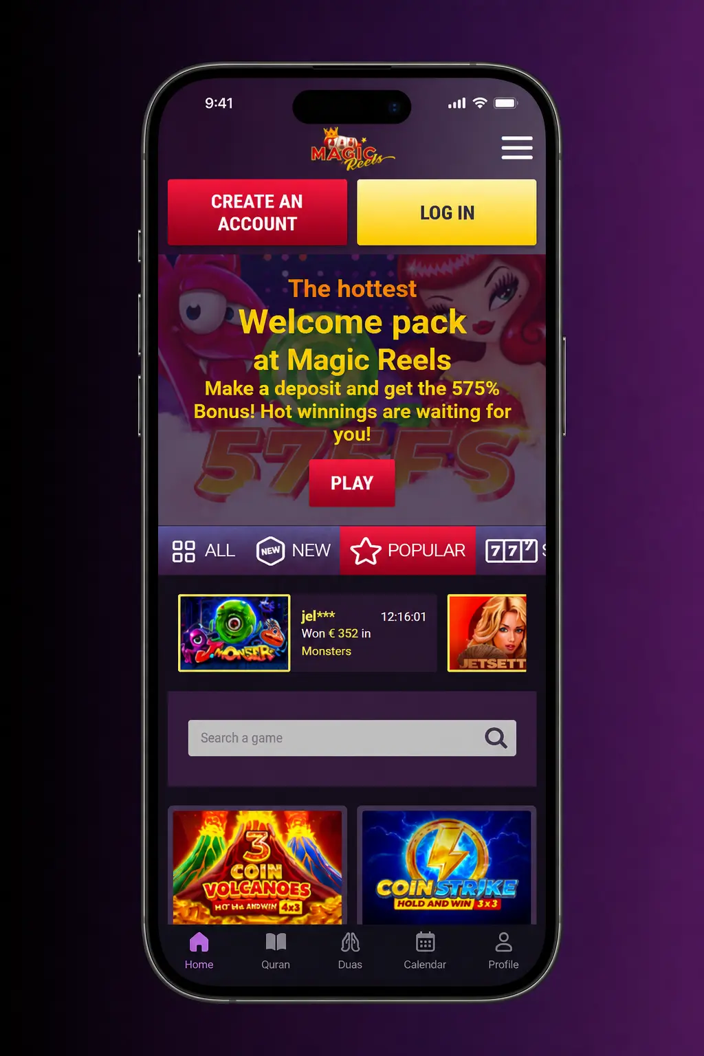 Magic Reels Casino iOS app download guide showing 5 steps to install on iPhone or iPad via the App Store