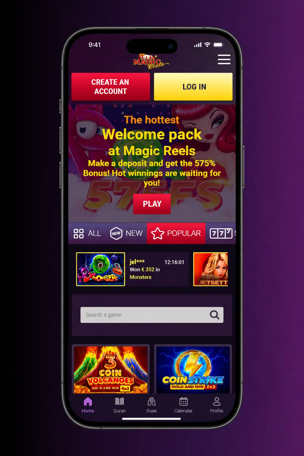 Magic Reels Casino iOS app download guide showing 5 steps to install on iPhone or iPad via the App Store