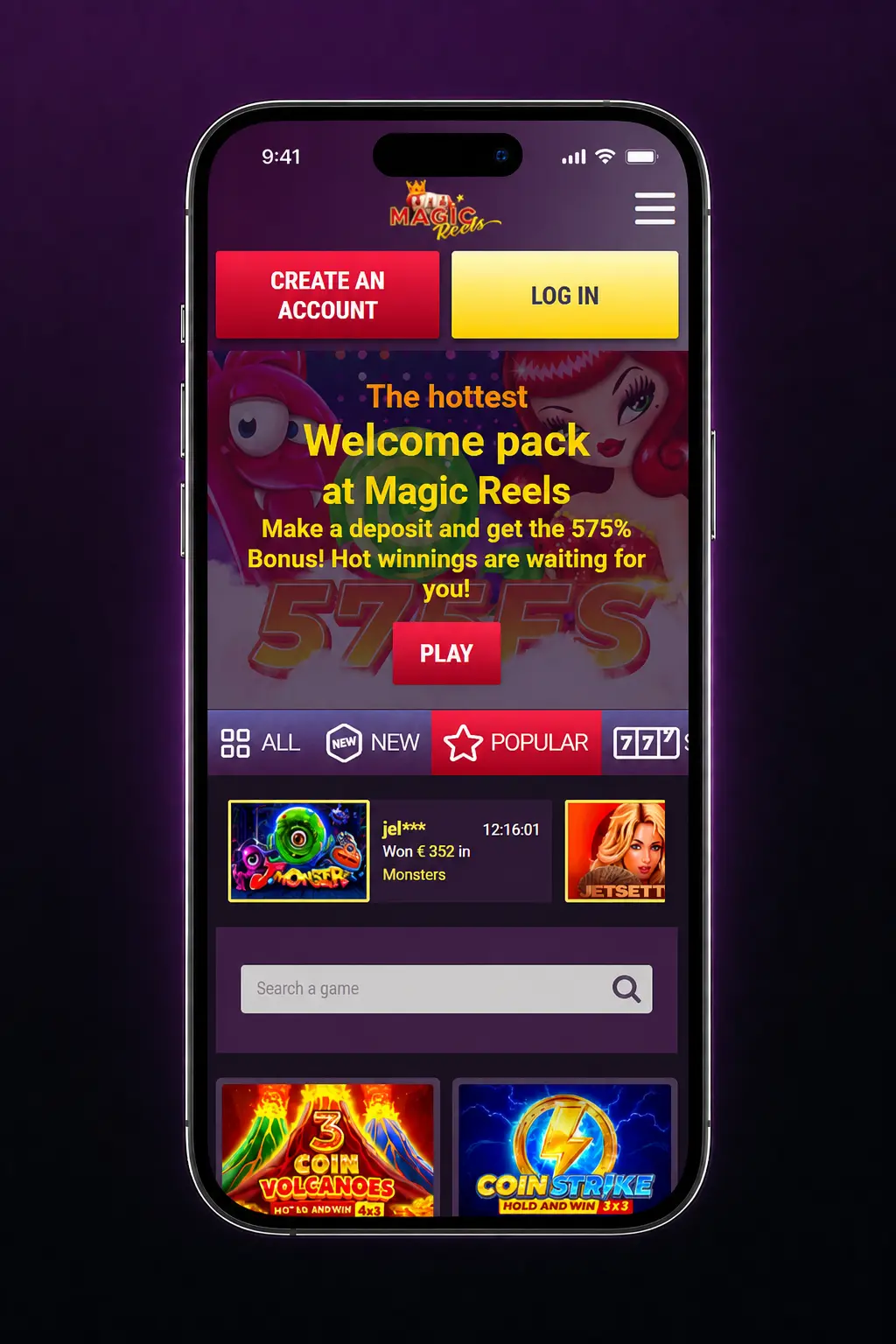 Step-by-step guide on how to play at Magic Reels Casino, from browsing games to depositing and placing bets
