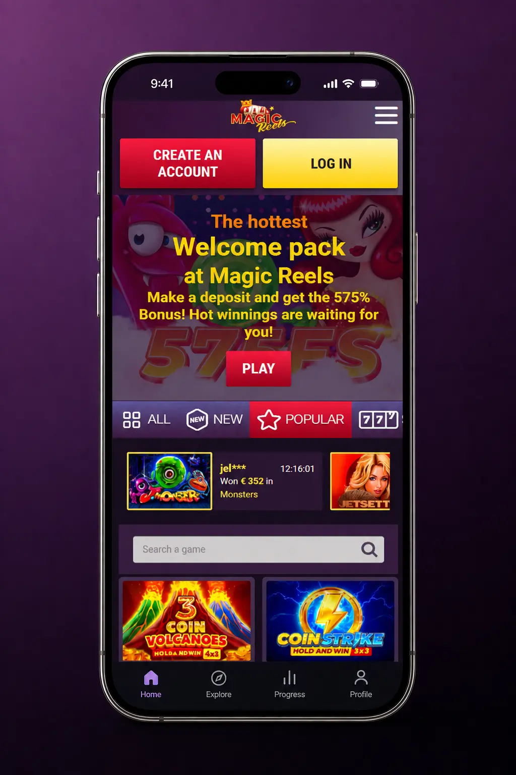 Step-by-step guide on how to claim a bonus at Magic Reels Casino in the United Kingdom in four steps