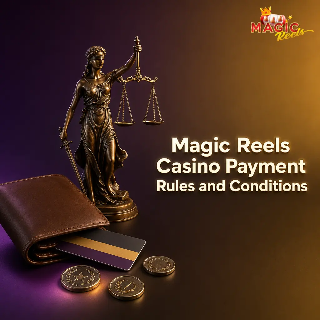 Magic Reels Casino payment rules covering KYC, withdrawal limits, wagering requirements, and fees for UK players