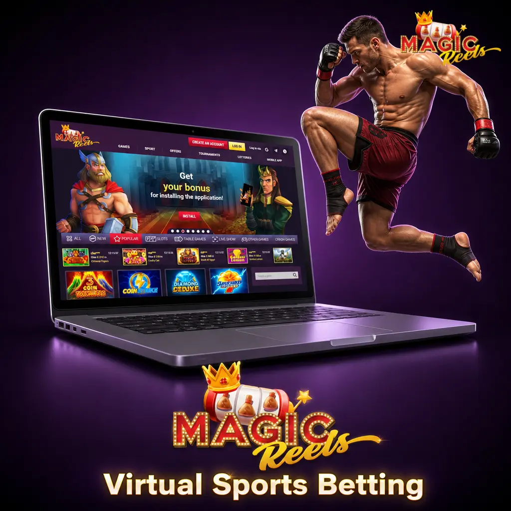 Virtual sports betting options at Magic Reels Casino including football, horse racing, tennis and basketball for UK players