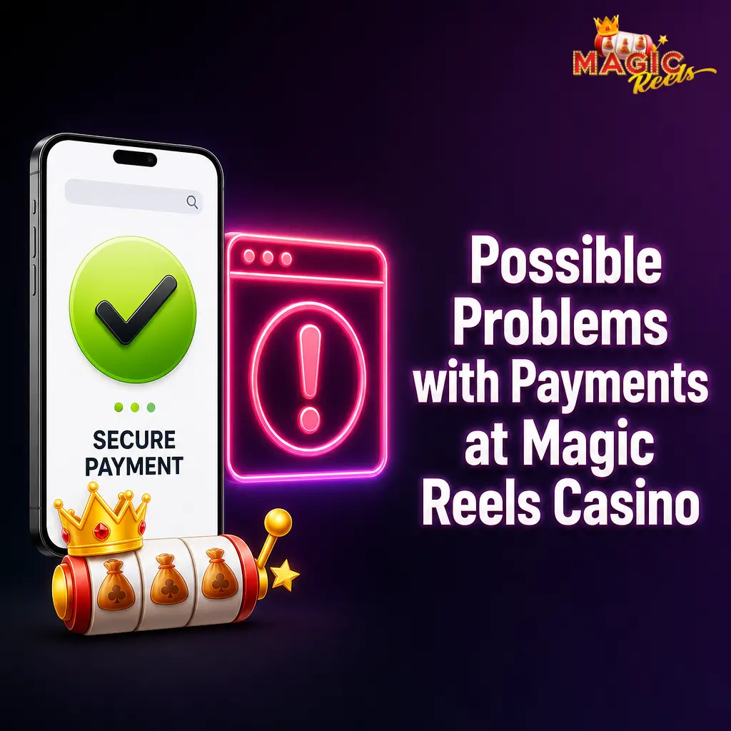 Magic Reels Casino payment problems including declined deposits, delayed withdrawals, KYC holds, and crypto errors