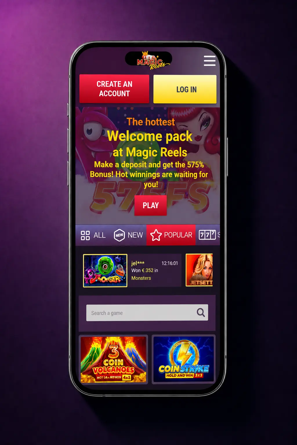 Step-by-step Magic Reels Casino registration process showing 5 steps to create an account in under 5 minutes