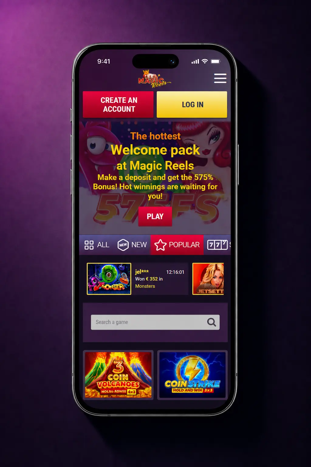 Step-by-step Magic Reels Casino registration process guide showing 5 steps to create an account in under 5 minutes